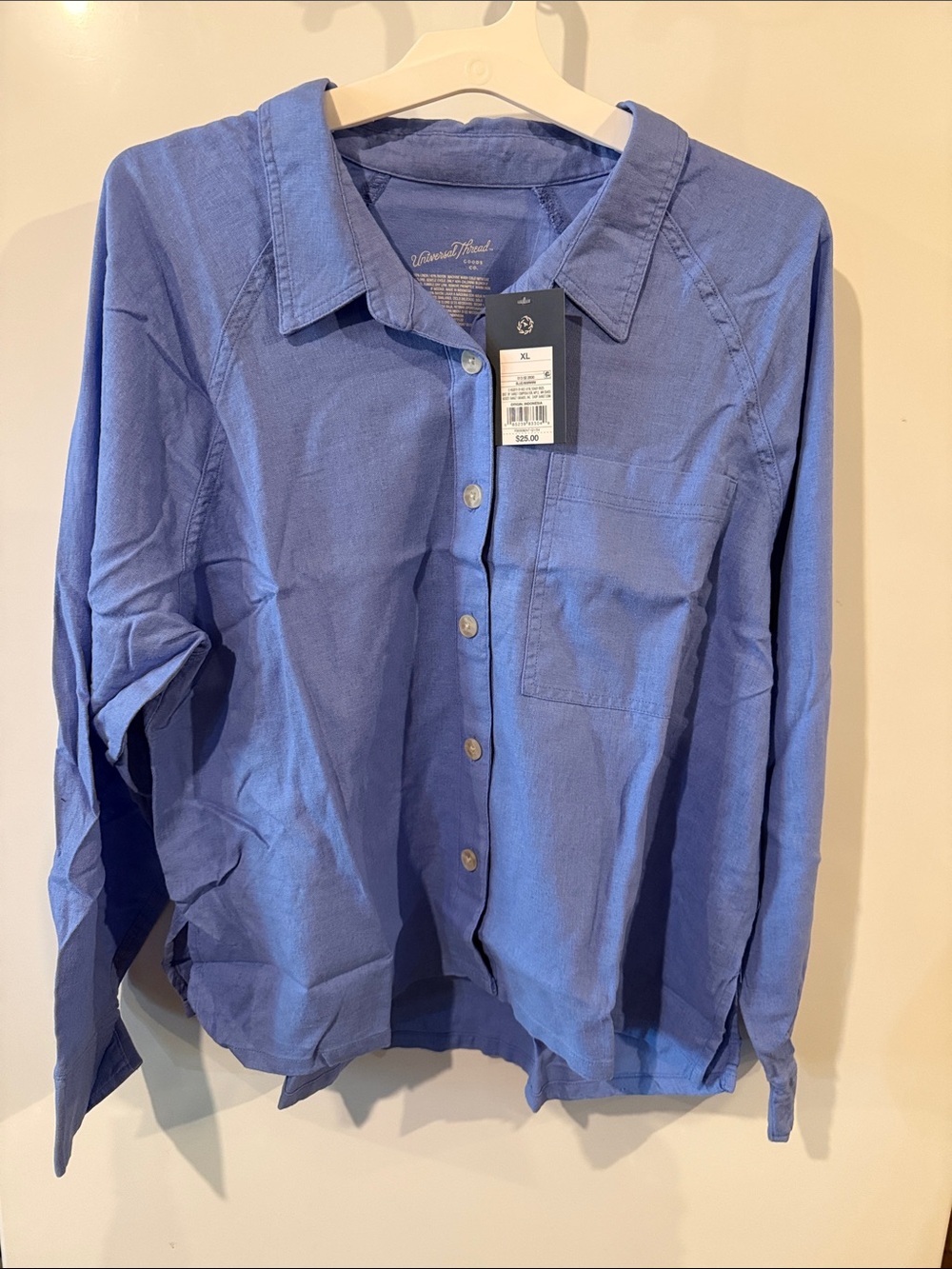Universal thread women’s lightweight linen button down long sleeve top